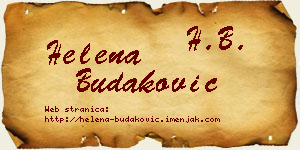 Helena Budaković vizit kartica